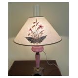 Satin Pink Decorative Lamp