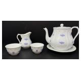 Royal Adderley Blue Chelsea Tea Set
