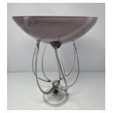 Glass Art Jozefina Vase on Pedestal