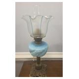 Converted Antique Oil Lamp