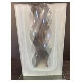 Contemporary Light Blue Art Glass Vase