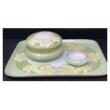 Art Nouveau Daffodil Vanity Set