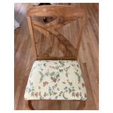 Hand Carved Pecan Wood Dining Chair