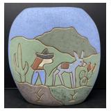 Hand Painted Southwestern Pottery Vase
