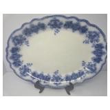 Antique Flow Blue Platter