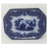 Antique Flow Blue Platter