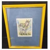 Framed Unicorn Jody Bergsma Print Signed