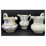 Chelsea Blue Porcelain Lemonade Pitchers
