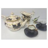 Coalport Batwing 19th Century Floral Tea Pot, More