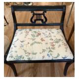 Black Lacquer Regency Style Chair