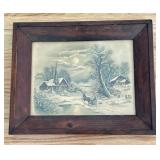 Artist Unknown Winter Landscape Print