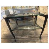 Glass and Metal Table