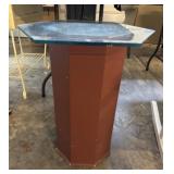 Side Table with Glass Top