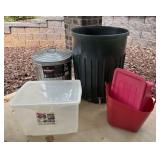 Rain Barrel and Containers
