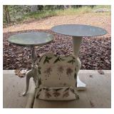 Metal Side Tables and Wall Pocket