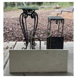 Metal Side Tables and Toppers