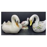 Ceramic Swans