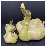 Vintage Hull Pottery Swan Planter