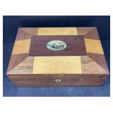 Antique Inlaid Wooden Box