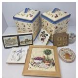 Collection of Decorative Canisters Coasters