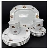 Antique Ironstone Chelsea Grape Copper Lustre