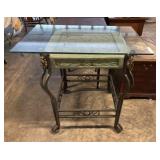 Metal and Glass Decorative Table