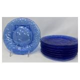 Cobalt Blue Glass Plates