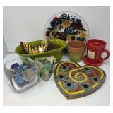 Assortment of Decorative Pots Dishes Vases