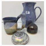 Pottery Pitcher Cup and More