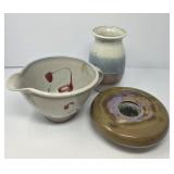 Handmade Pottery Vase Bowl and More