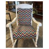Painted Wooden Rocker