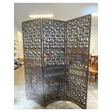 Three Panel Metal Garden Screen