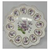 Vintage Violets Egg Platter