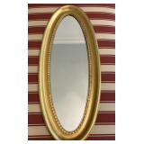 Gold Framed Oval Mirror