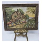 Vintage Needlework Picture