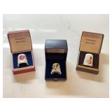 Staffordshire and Kaiser Bone China Thimbles