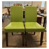 Green Vinyl Chairs