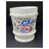 Handpainted Czech Glass Vase