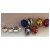 Crystal and Glass Egg Ornaments