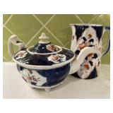 Porcelain Teapot and Pitcher
