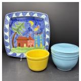 Ceramic Platter and Bowls