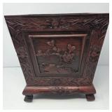 Asian Carved  Planter Redrose