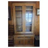 DIY Vintage Cabinet with Glass Doors