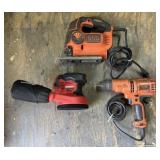 Sander, Jigsaw, and Drill