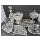 Assortment of Vintage Glassware, Serving Dishes