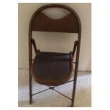 Vintage Wooden Folding Chair