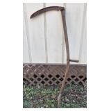 Antique Scythe and Walking Stick