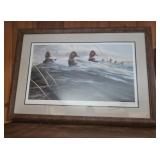 Framed Wildlife Print Signed Van Gilder