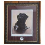 Framed Signed Majestic Memories Black Lab