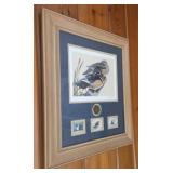 Framed, Signed Duck Stamp Print